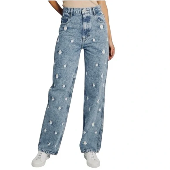 Sandro Paris Daisy Jeans Cottagecore Soft Girl Boho Embroidered EU 38 US
28 US 6 - Picture 2 of 15